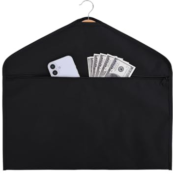 Hanger Diversion Safe Bag,Hanger Safe Hidden Storage,Hidden Pocket Safe，Suitable for hanging under clothes to hide personal valuables in travel, home, and hotels(1 Pack)