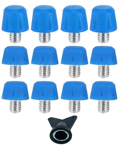 Lot de 12 crampons à vis pour chaussures de football - 6 mm