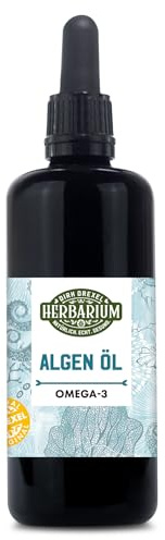 Herbarium Algenöl 100 ml | Pflanzliche Omega-3-Fettsäuren DHA & EPA aus Mikroalgen | Nachhaltige Alternative zu Fischöl | Hochrein, vegan & ohne Zusatzstoffe | 80 Portionen | Nahrungsergänzungsmittel