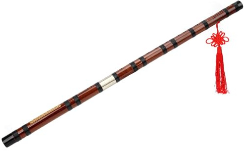 Jeffergarden Set di Flauto di bambù, Flauto Cinese con Chiave D in Materiale di bambù Amaro Secco per Principianti e Spettacoli