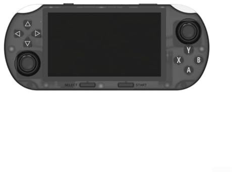 Classic Games, console di gioco portatile retrò con schermo IPS da 4,5 pollici, 20000 titoli, batteria da 3000 mAh, CPU Dual Core e scheda TF da 64 GB espandibile fino a 256 GB (nero attraverso)
