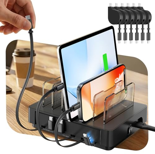 SooPii HomeHub H1 60W Charging Station for Multiple Devices, Black