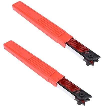 Varningstrianglar för bil Stativ Vikt stoppskylt Reflektor Bil Nödhaveri Varningstriangel Röd Reflex(2PCs)