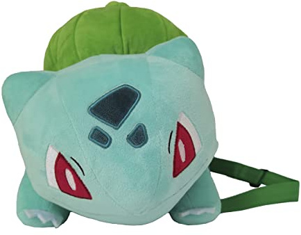 CYP Brand Pokemon MC-113-PK 35cm Bulbasaur Plüsch Rucksack, Schwarz
