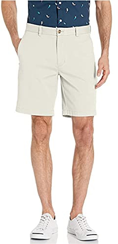 Vineyard Vines Men's 9 Inch Stretch Breaker Shorts, Stone, 38