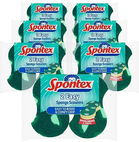 Spontex 2 Easy Sponge Scourers