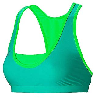 Mizuno Women's Elite 9 Thunder Beach Volleyball Top, Florida Keys/Electric Green, Small