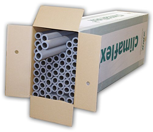 NMC 3008396 48m Rohrisolierung 28 mm x 20 mm 100cm 1m PE Schaum Isolierung Rohrisolation Dämmung Heizungsrohre Heizung