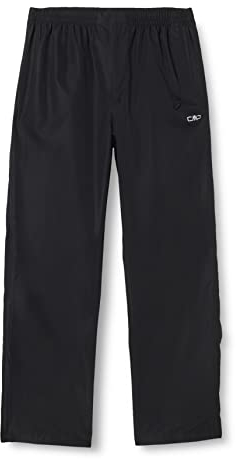 CMP - Regenfeste Damenhose mit durchgehenden seitlichen Reißverschlüssen, Schwarz, C19