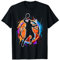 Dunking Basketball Spieler Korbleger Basketball Graffiti T-Shirt