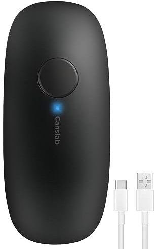 Canslab Rechargeable Electric Can Openers for Kitchen for Seniors with Arthritis- USB Battery Automatic Can Opener for Any Size Can - Smooth Edge, Handsfree, Portable Small One Touch Opener