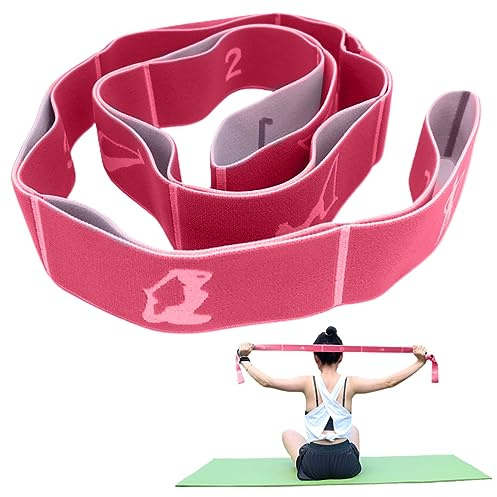 XPEX Banda de resistencia, diseño de 9 bucles, banda de ejercicio portátil para entrenamiento de fuerza, yoga, pilates, gimnasia, regalo ideal de fitness
