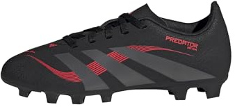 adidas Unisex niños Predator Club Firm Ground/Multi Ground Football Boots Kids, Core Black/Grey Four/Lucid Red, 31 1/2 EU