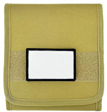 TAMINSTY 50 Rounds Molle Ammo Pouch for Bullets, Foldable Rifle Ammo Wallet Ammunition Case Cartridge Bullet Shell Holder, Tactical Ammo Storage Bag for .22LR .17 HMR .222 .223 5.56mm (Khaki)