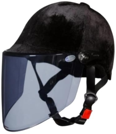 Ronyme Casco da Equitazione per Bambini con Imbottitura Removibile, Leggero, Portatile, alla Moda, Regolabile, Attrezzatura per Equitazione, Cappello da, Lenti Color tè
