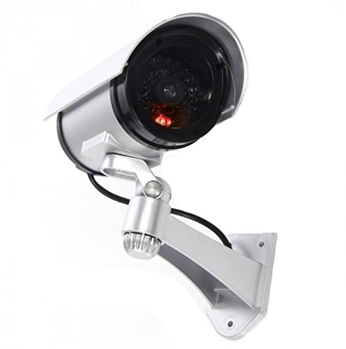 TEMPO DI SALDI Telecamera Di Sorveglianza Finta Da Esterno Luce Led Lampeggiante Infrarossi