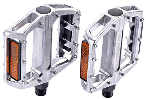 ZONKIE Bike Pedale, Mountain Fahrräder Pedale flach Aluminium Legierung Plattform versiegelt Lagerung Achskörper 9/16