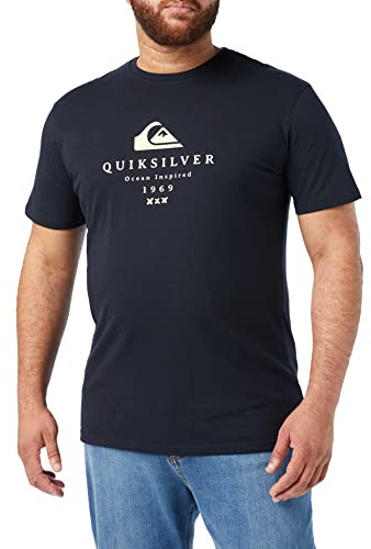 Quiksilver - First Fire Camiseta para Adulto, Navy Blazer, L