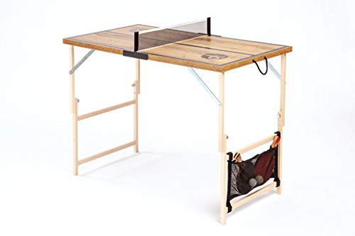 DISH TENNIS Mini Tischtennisplatte Natur braun Cognac Eiche