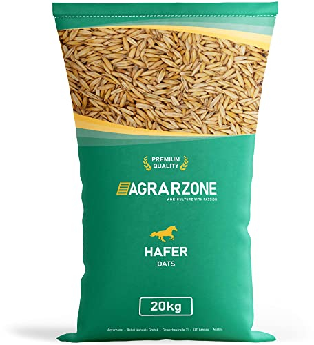 Agrarzone Hafer Pferd gereinigt 20 kg - Österreichischer Hafer für Pferde mit AMA-Gütesiegel - 100% Gentechnikfreier Futterhafer Pferdefutter