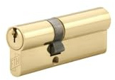 FTH - Cilindro de cerradura doble entrada 5G, 30x50mm, cilindro y llaves de latón, protección contra arranque, 3 llaves dentadas