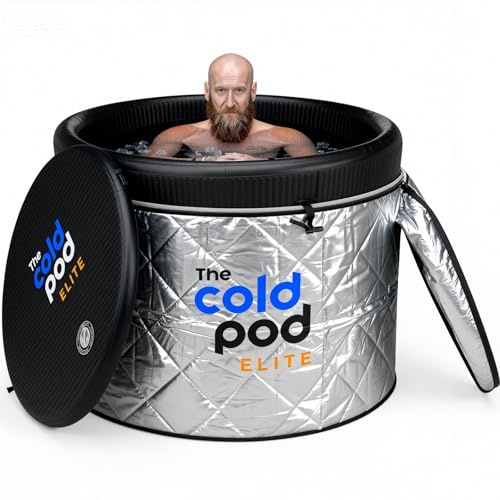 The Cold Pod Ice Bath Tub Elite Lite: 450L Cold Plunge Tub with Rigid Inflatable Lid for Athletes,Easy Install and Portable