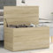 Myheimly Aufbewahrungstruhe Spielzeugtruhe Spielzeugkiste Couchtisch Beistelltisch Truhe Aufbewahrungsbox Sonoma-Eiche 84x42x46 cm Holzwerkstoff