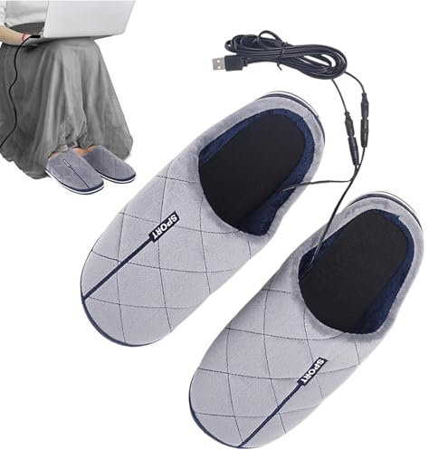 Elektrische Fußwärmer, Heated Slippers Heater, Foot Warmer Slippers, Heated Foot Pad, USB-powered Electric Foot Warmers For Quick Relief, Ideal For Winter And Cold Weather