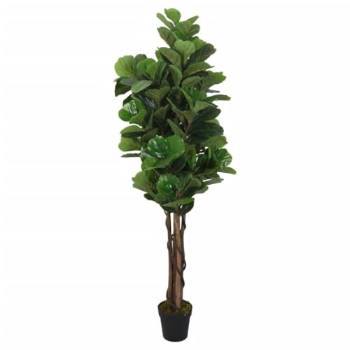 Konstgjord fiolblad fikonträd 232 löv 180 cm grönhem- och trädgårdsdekor konstgjord flora