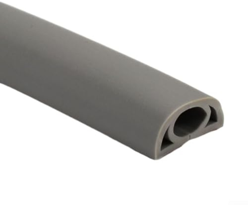 Gaine de câble de sol de 1 m, protection en PVC robuste, goulotte de câble en caoutchouc, système de gestion des fils, cache-câble robuste, pour expositions et galeries (D20-gris)