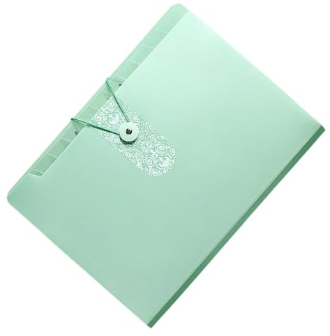 File Organiser 12 Pockets Expanding Document Folder Letter Size Expandable Sorting Folder Supplies with Quick Access Sleeves