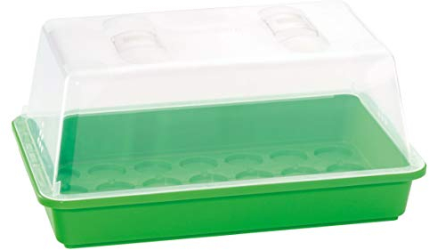 Romberg Gewächshaus M (Vertiefungen für Quelltabletten, Wasserrinnen, Haube mit Belüftungslöcher und Schieberegler) 10294117