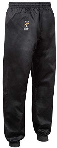 Playwell Kung Fu Nero 100% Cotone Ammanettato Pantaloni - Nero, 2/150cm