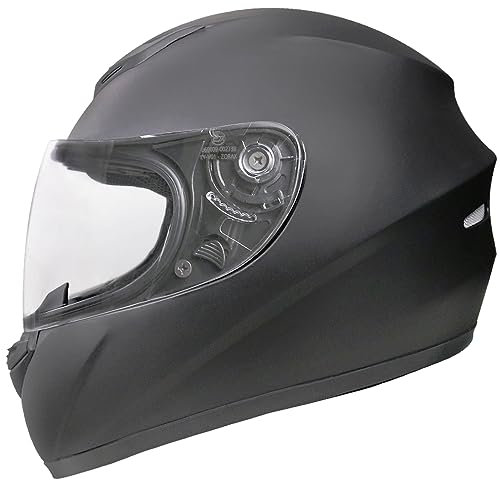 Zorax ZOR-819 Matt Black L (59-60cm) Full Face Motorbike Helmet Motorcycle Helmet - ECE 2206 Approved