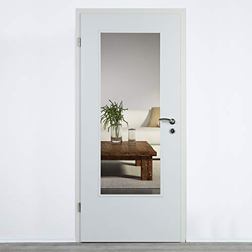 Lichtausschnitt, Verglasung, Glaseinsatz für Zimmertüren 4mm ESG (410 x 1420 mm)