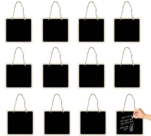 Kleine Tafel Zum Aufhängen, Mini Tafel Klein, Kreidetafel Klein, Mini Kreidetafel Schilder Tafel Etiketten Doppelseitige Kreidetafel, Kleine Kreidetafel-Hängeschilder, Doppelseitige Memotafel