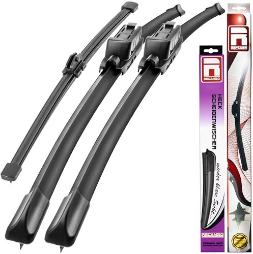 RECAMBO Scheibenwischer vorne und hinten passend für Mercedes V-Klasse | W447 | BJ ab 2014> - Wischer Komplett Set