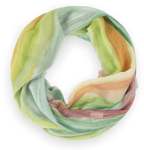 Glamexx24 Foulard Femme Doux Echarpe Etole Léger Écharpe à Col Rond écharpe d'été Circulaire avec Dégradé Arc-en-ciel