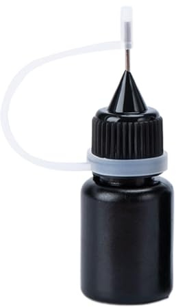 Recambio de tinta para almohadilla de sello – 5 ml de repuesto de aceite de tinta negra para sello | Accesorios multifuncionales prácticos de rodillo de sellado, rodillo de sellado de