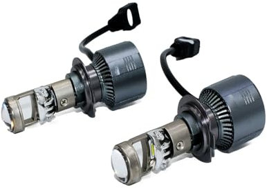 BVMKNI 2x Mini proyector H7 CSP 11600Lm Kit de conversión de faros LED lámpara de bombilla de luz baja y alta 6000K