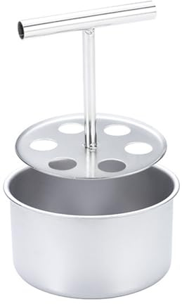 STGBCST Macchina per polpette in acciaio inox, macchina per polpette, macchina per polpette estruse, può preparare 12 polpette contemporaneamente per briciole di carne e pesce (6 griglie)