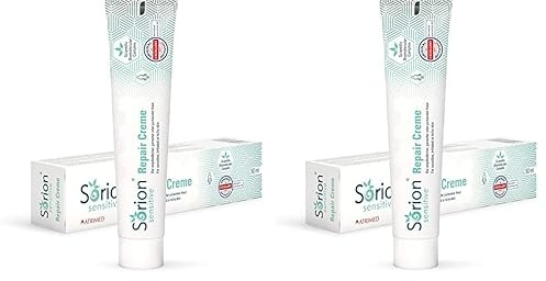 Sorion Repair Creme Sensitive – Spezialpflege bei Hautirritationen, Rötungen und Juckreiz zur nachhaltigen Aufbaupflege (50 ml) (Packung mit 2)