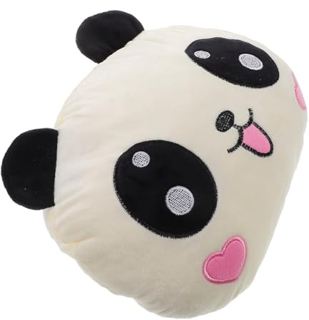 Sosoport Reposacabezas del Coche Almohada Cervical para Conductor y Pasajero Cómodo Diseño de Panda para Viajes Coche y Avión Accesorio Esencial de Sillón