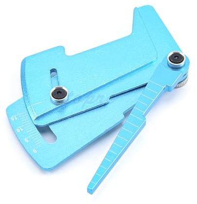 För justerbar linjal RC-bilhöjd för fälgcamber 15 grader Hobbyverktyg för CNC För RC-bil 1/8 1/10 för Tamiya för HSP HPI(Blue)