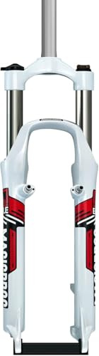 tylxayoxa Horquilla De Suspensión For Bicicleta Montaña 26 Pulgadas, Tubo Recto 1 1/8, Aleación Aluminio, QR Delantero Mecánico, Freno(A)