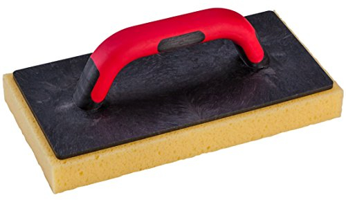 Meister Fliesenwaschbrett Profi - Hydroschwamm-Belag - gerastert - 280 x 140 mm / PU-Reibebrett / Schwammbrett / Schwammscheibe / Ausfugbrett mit Fliesenschwamm / Putzbrett / 4144000