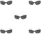 osiuujkw 5 Set di Occhiali a foro stenopeico Piccoli fori Anti-affaticamento Design compatto Occhiali porosi Comodi occhiali per usi speciali resistenti agli urti, N. 1 5pezzi