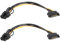 2 Pack Sata Power Cables 15 Pin Sata to 8Pin (6+2 Pin) PCI Express Graphics Card Power Splitter Cable Reverse Power Adapter Cable Serial Port Converter Video Card Power Supply Cables 20cm