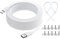 BCSAILVE 33 FT USB C Cable for Security Camera Blink, Ring Pan-Tilt Indoor Cam, Xiaomi Mi Eufy, Weatherproof Type-C Extension Power Cord 10m Long, White