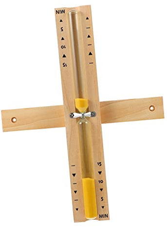Minuterie de cuisine, minuterie numérique, 15 sablier de salle de bain, sauna, horloge à sable, râteaux à palourdes, minuterie, outil de gestion du compte à rebours, horloge de sable for sauna(Orange)
